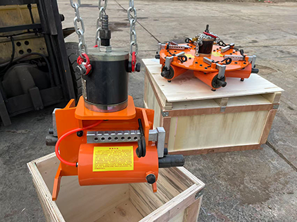 Side Lining Vibrator Machine with 6 Hammer Heads used for medium-frequency furnace, induction furnace