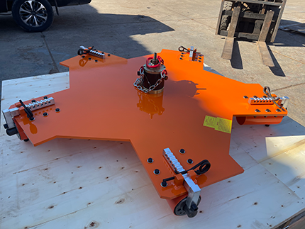 Side Lining Vibrator Machine with 6 Hammer Heads used for medium-frequency furnace, induction furnace