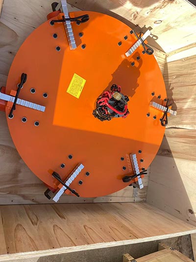 Side Lining Vibrator Machine with 6 Hammer Heads used for medium-frequency furnace, induction furnace