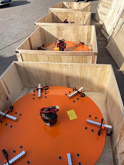 Side Lining Vibrator Machine with 6 Hammer Heads used for medium-frequency furnace, induction furnace