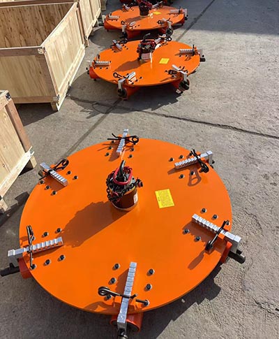 Side Lining Vibrator Machine with 6 Hammer Heads used for medium-frequency furnace, induction furnace